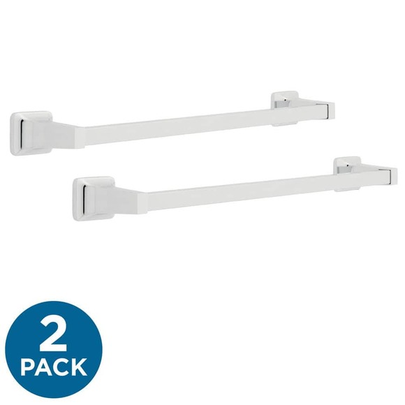 Franklin Brass Futura Bath 18 Towel Bar Chrome Finish 2 Pack - Picture 1 of 5